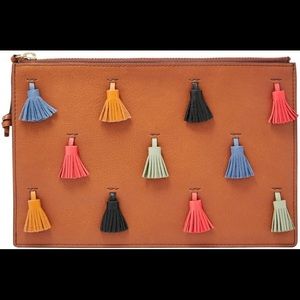 NWT Fossil zip pouch